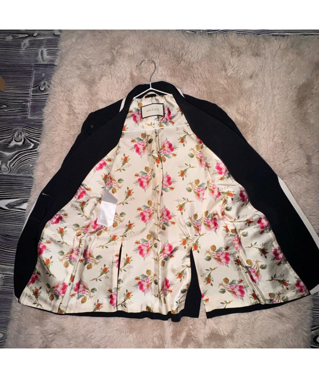 GUCCI Черный вискозный жакет/пиджак, фото 3