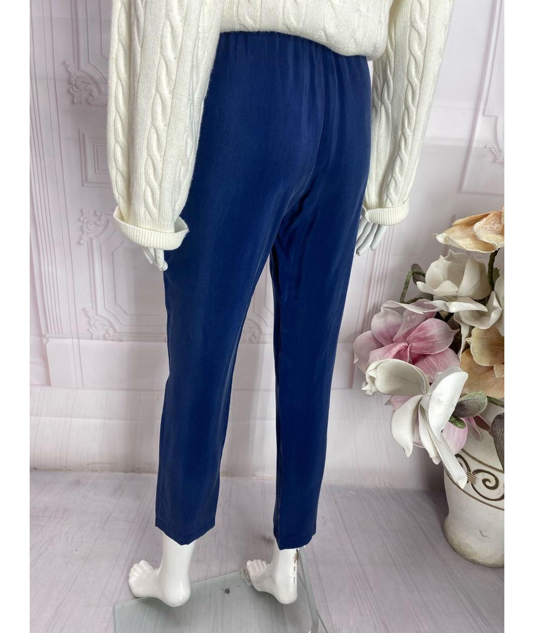 JO NO FUI Синие прямые брюки, фото 7