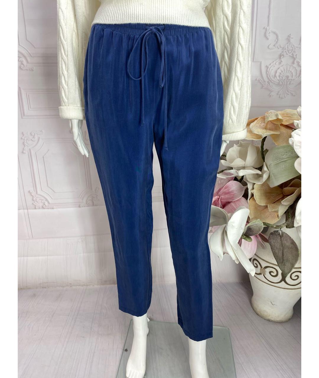 JO NO FUI Синие прямые брюки, фото 6