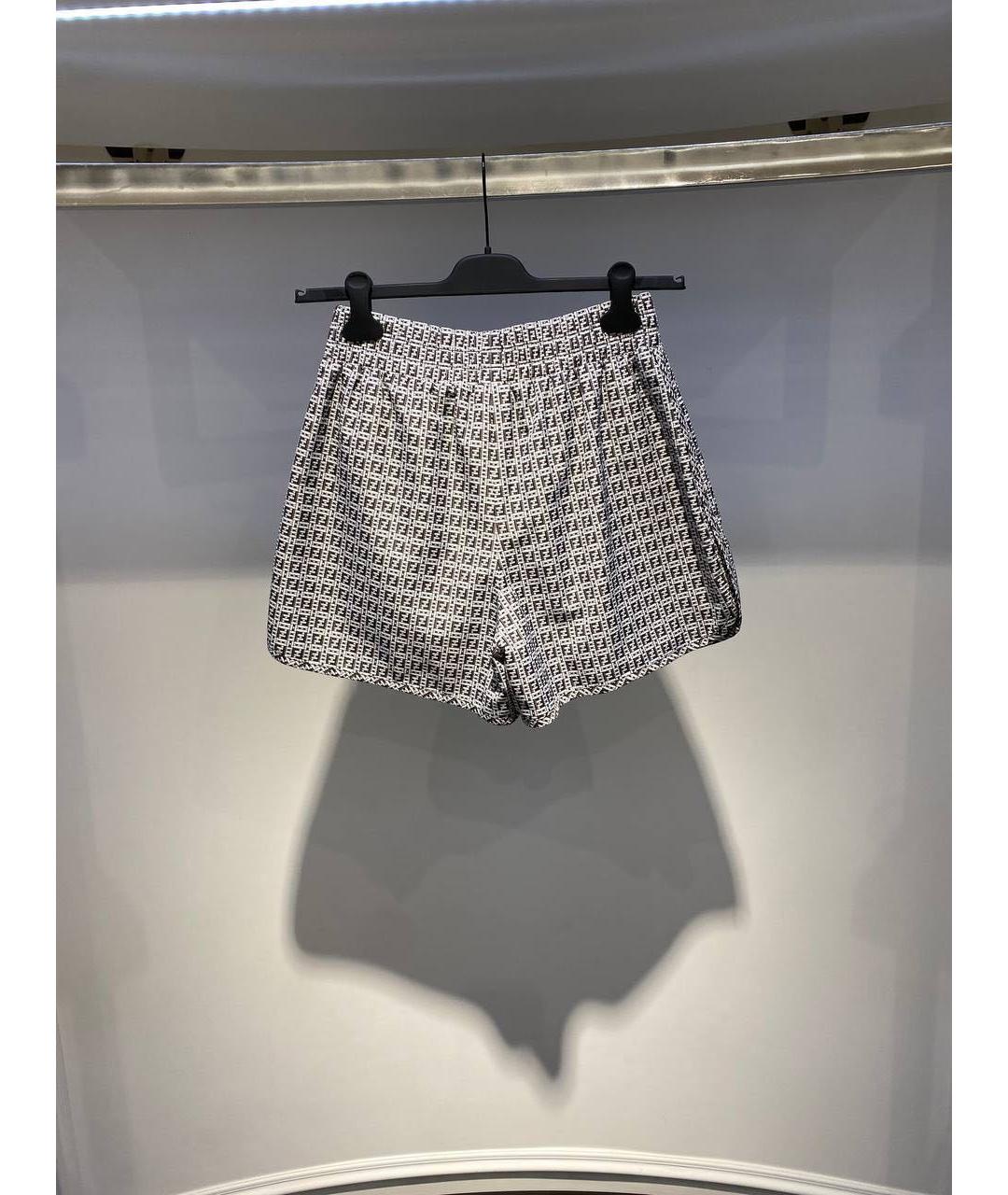 FENDI Серые шорты, фото 2