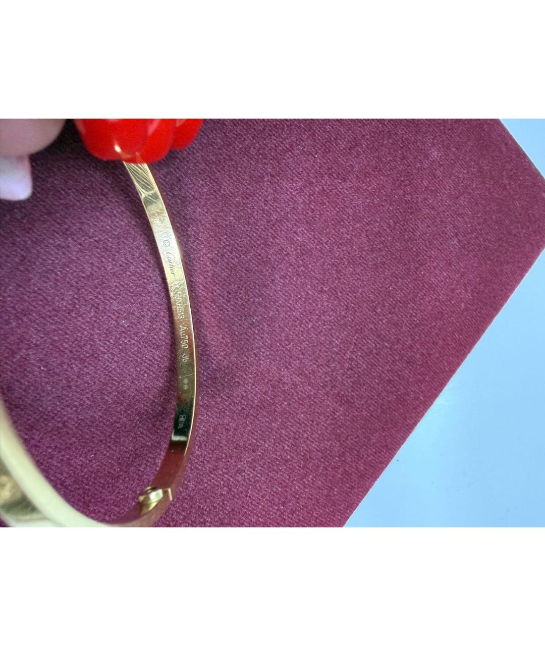 CARTIER Золотой браслет из желтого золота, фото 2