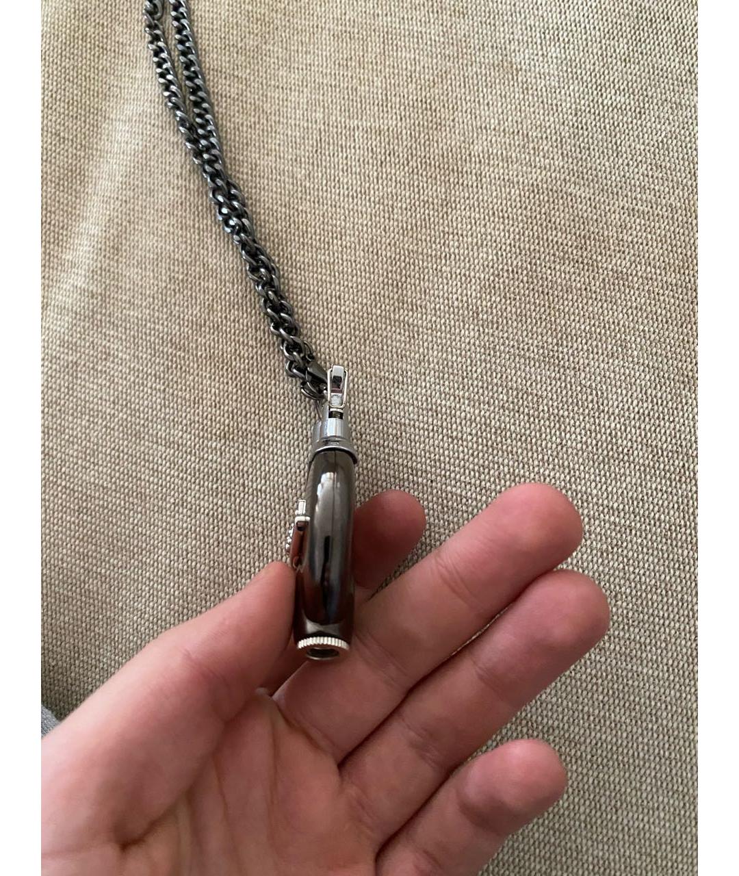 VIVIENNE WESTWOOD Антрацитовая металлическая подвеска, фото 4