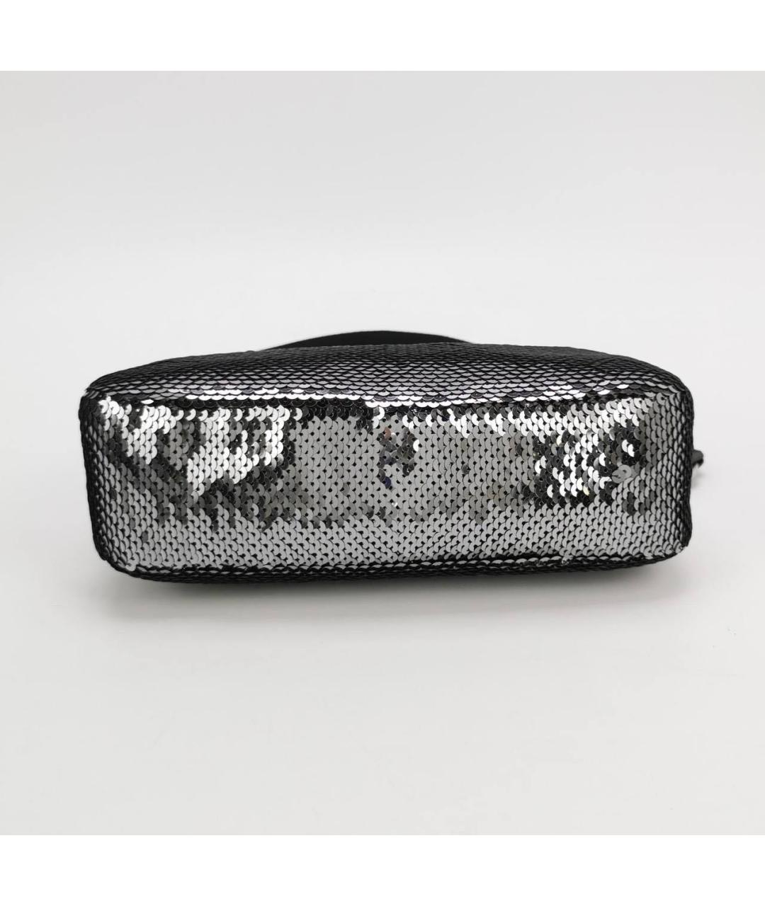 PRADA Серебряная сумка с короткими ручками, фото 5