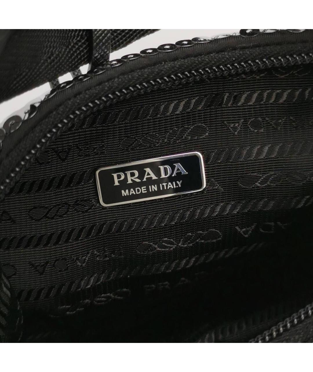 PRADA Серебряная сумка с короткими ручками, фото 7