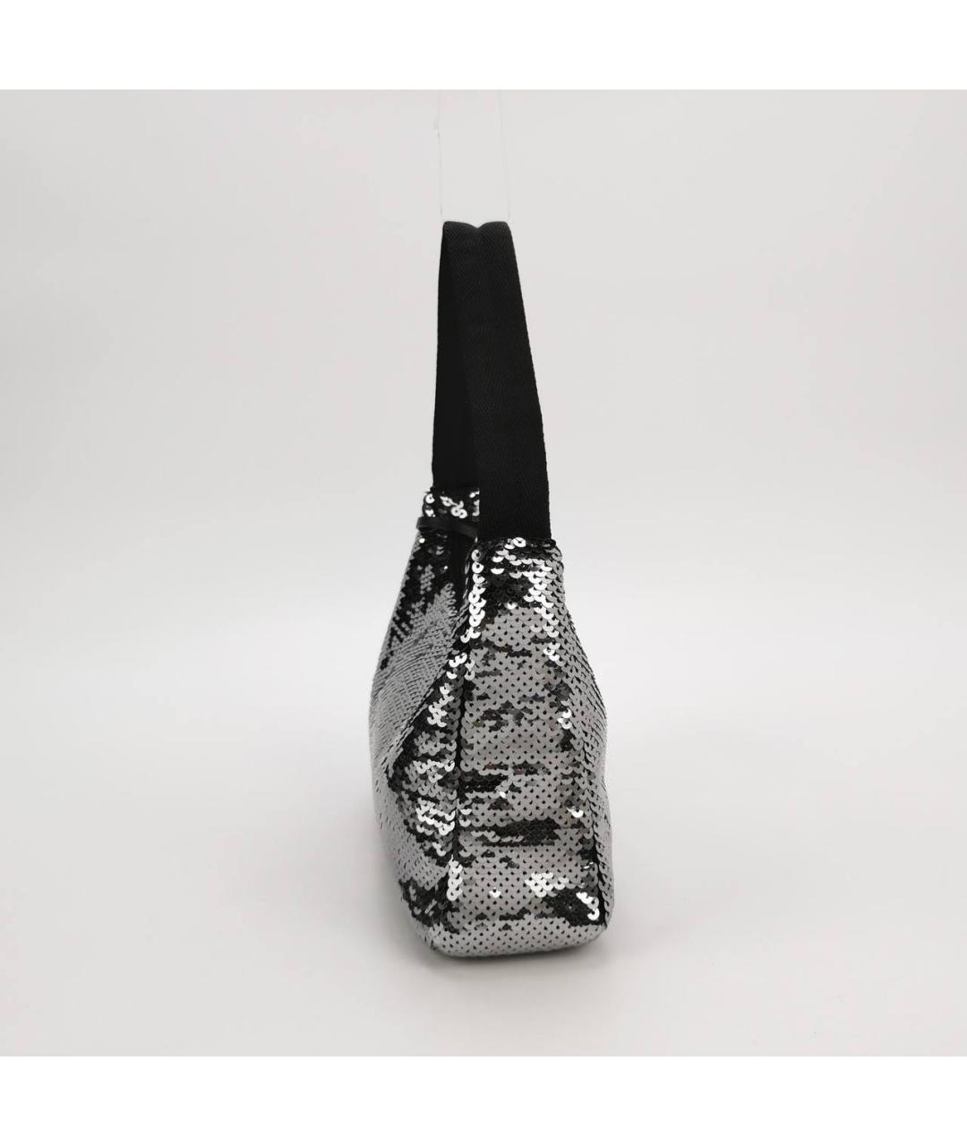 PRADA Серебряная сумка с короткими ручками, фото 3