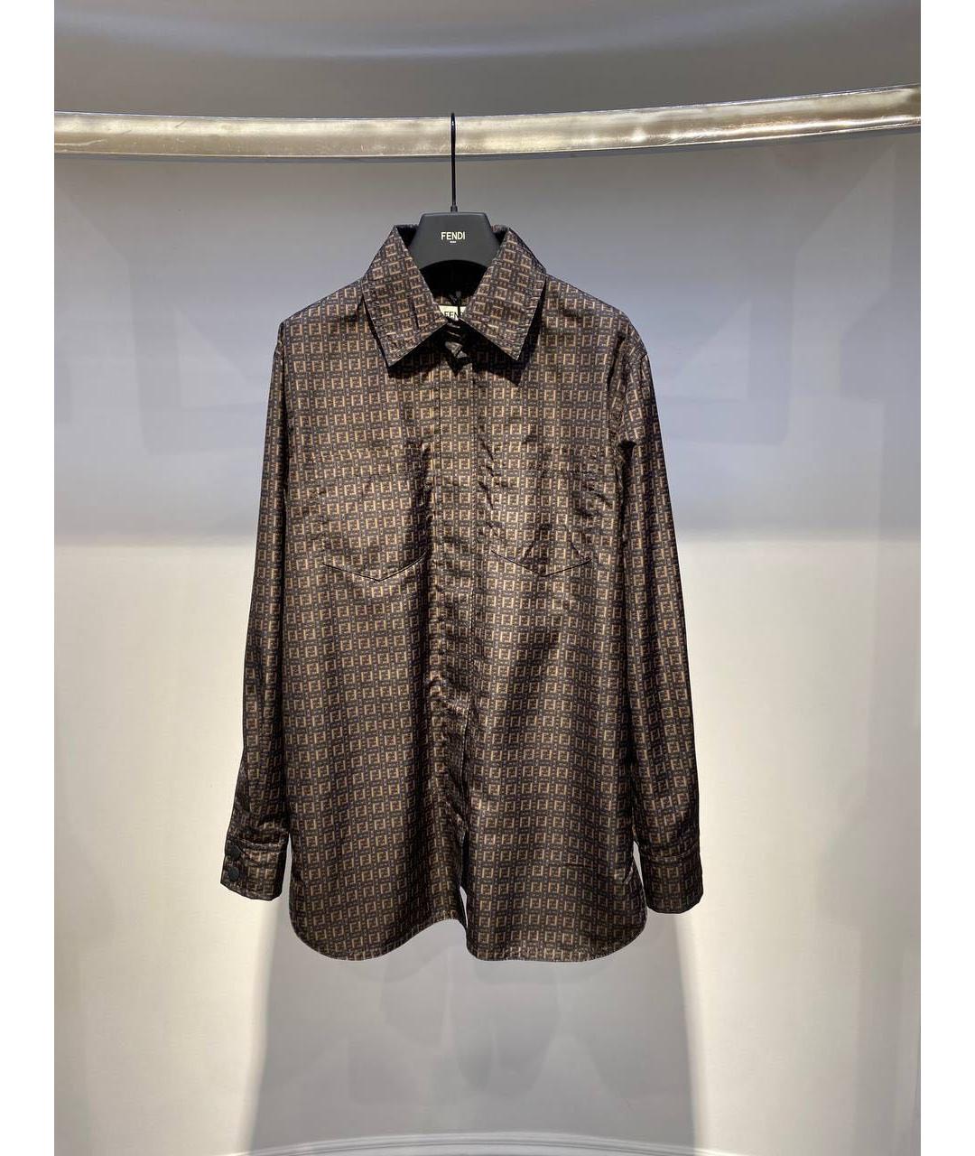 FENDI Коричневая рубашка, фото 3