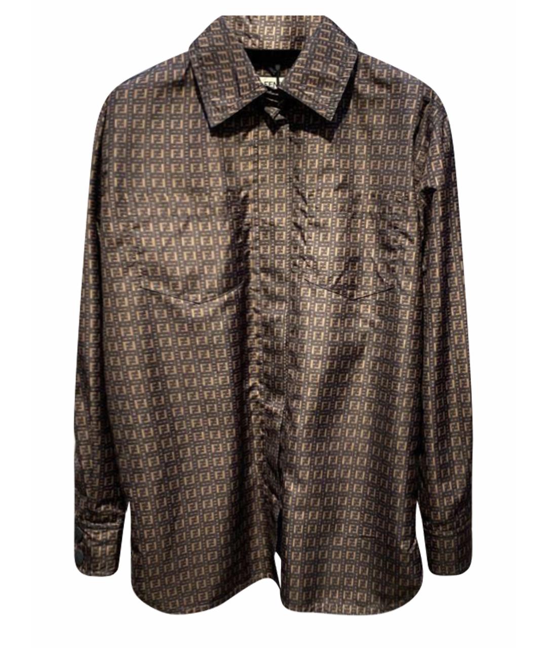 FENDI Коричневая рубашка, фото 4