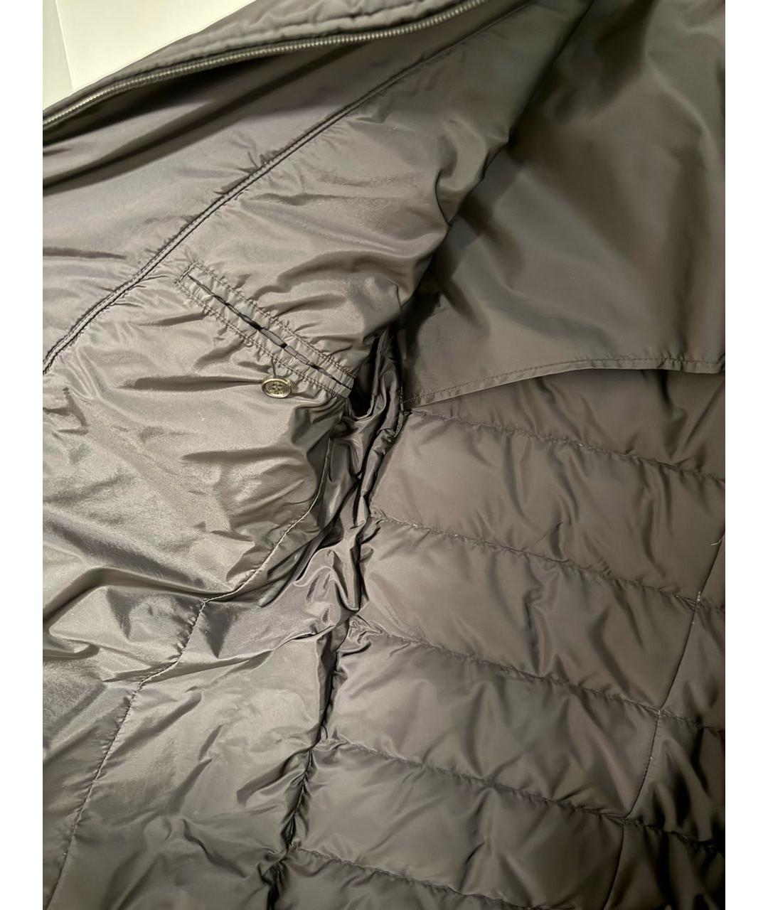 PRADA Черный полиэстеровый пуховик, фото 5