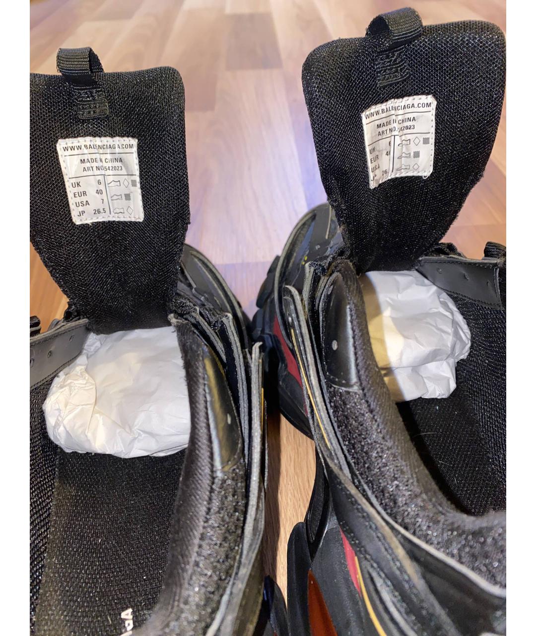 BALENCIAGA Мульти текстильные низкие кроссовки / кеды, фото 3