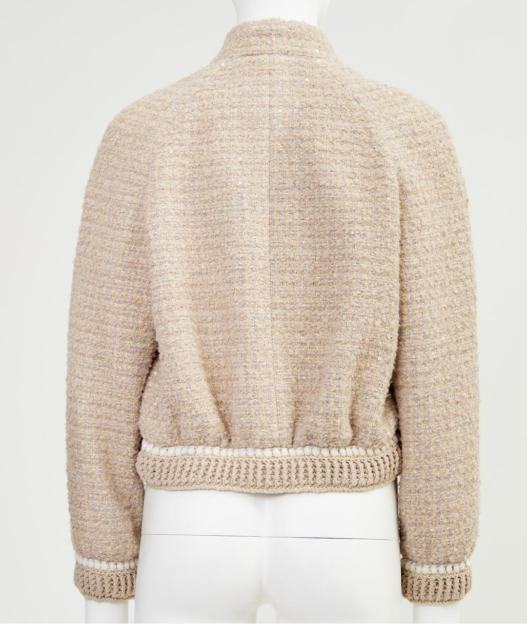 CHANEL Бежевая хлопковая куртка, фото 2