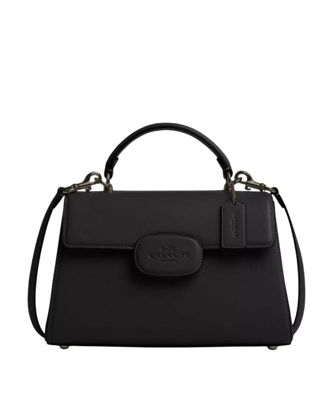 COACH Черная кожаная сумка через плечо, фото 1