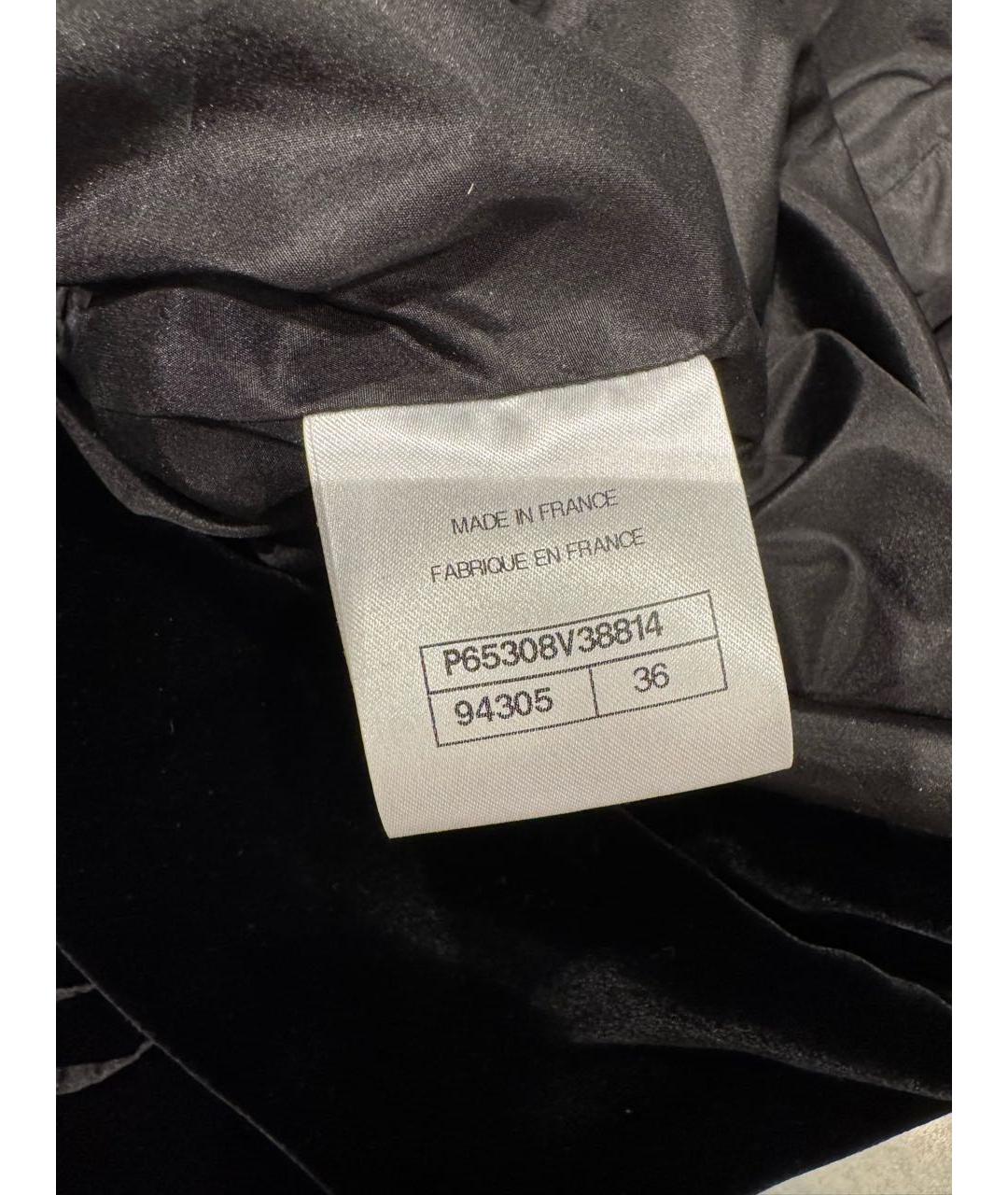 CHANEL Черное бархатное коктейльное платье, фото 7