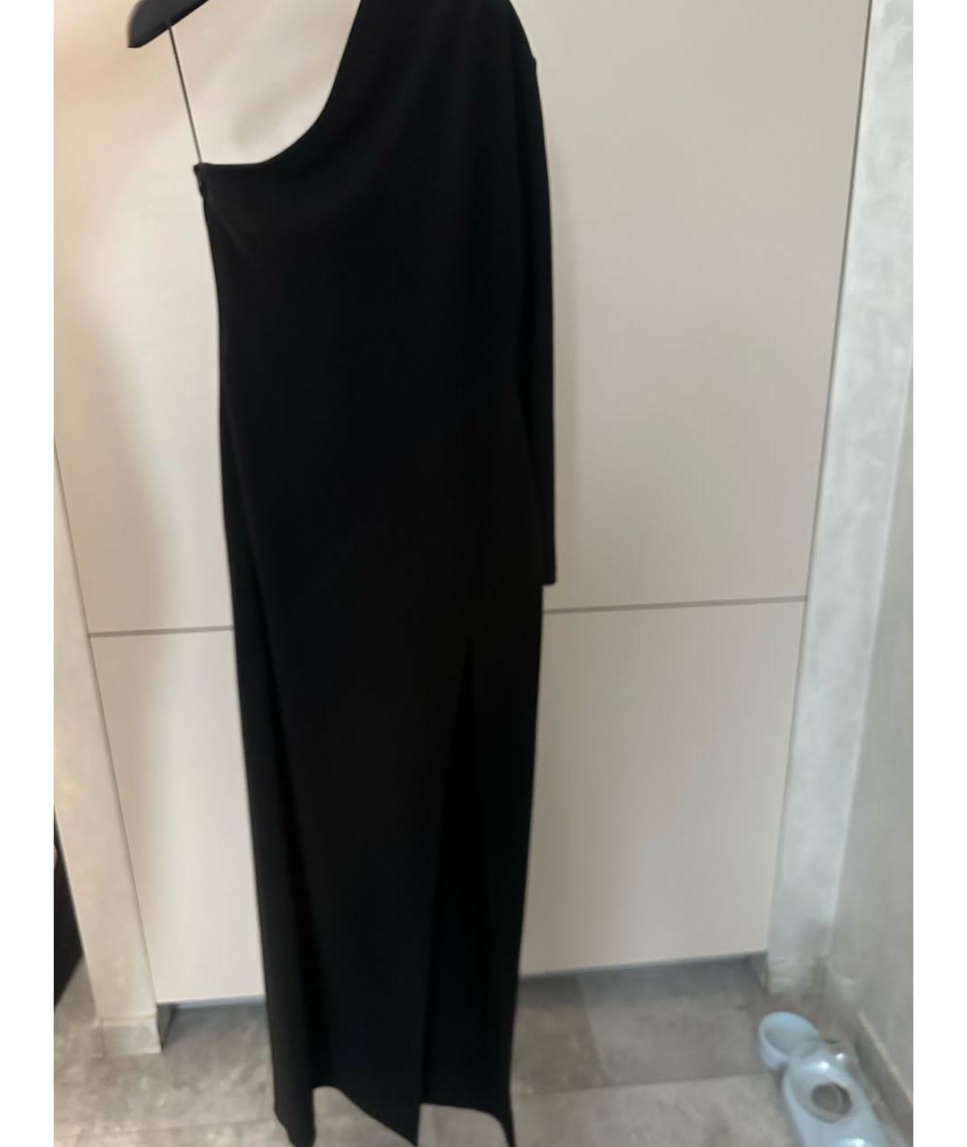 SOLACE LONDON Черное полиэстеровое коктейльное платье, фото 2