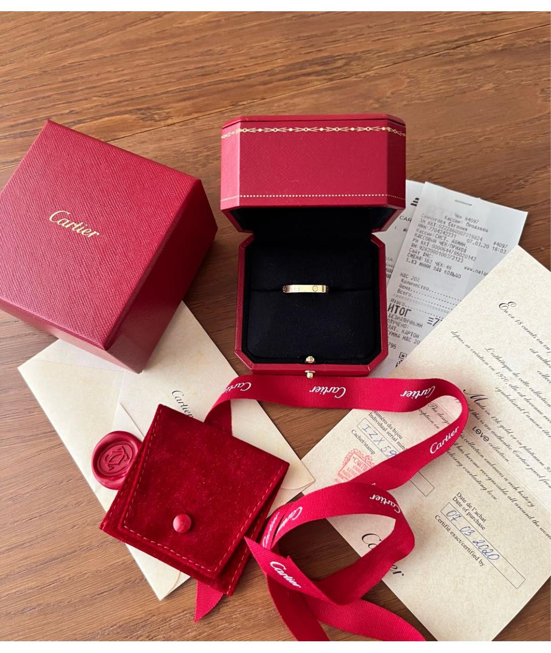 CARTIER Желтое кольцо из желтого золота, фото 6