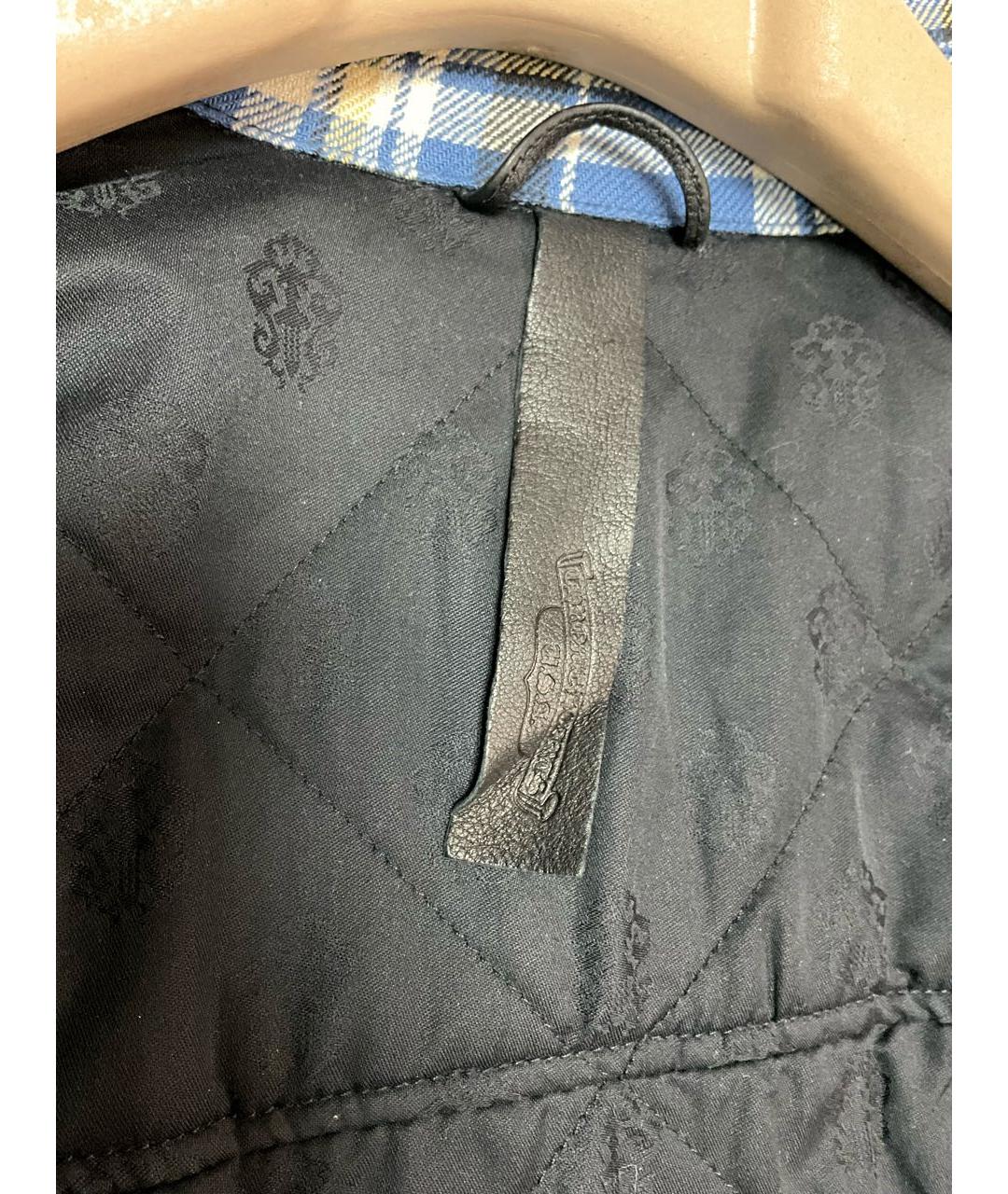 CHROME HEARTS Синяя хлопковая классическая рубашка, фото 7