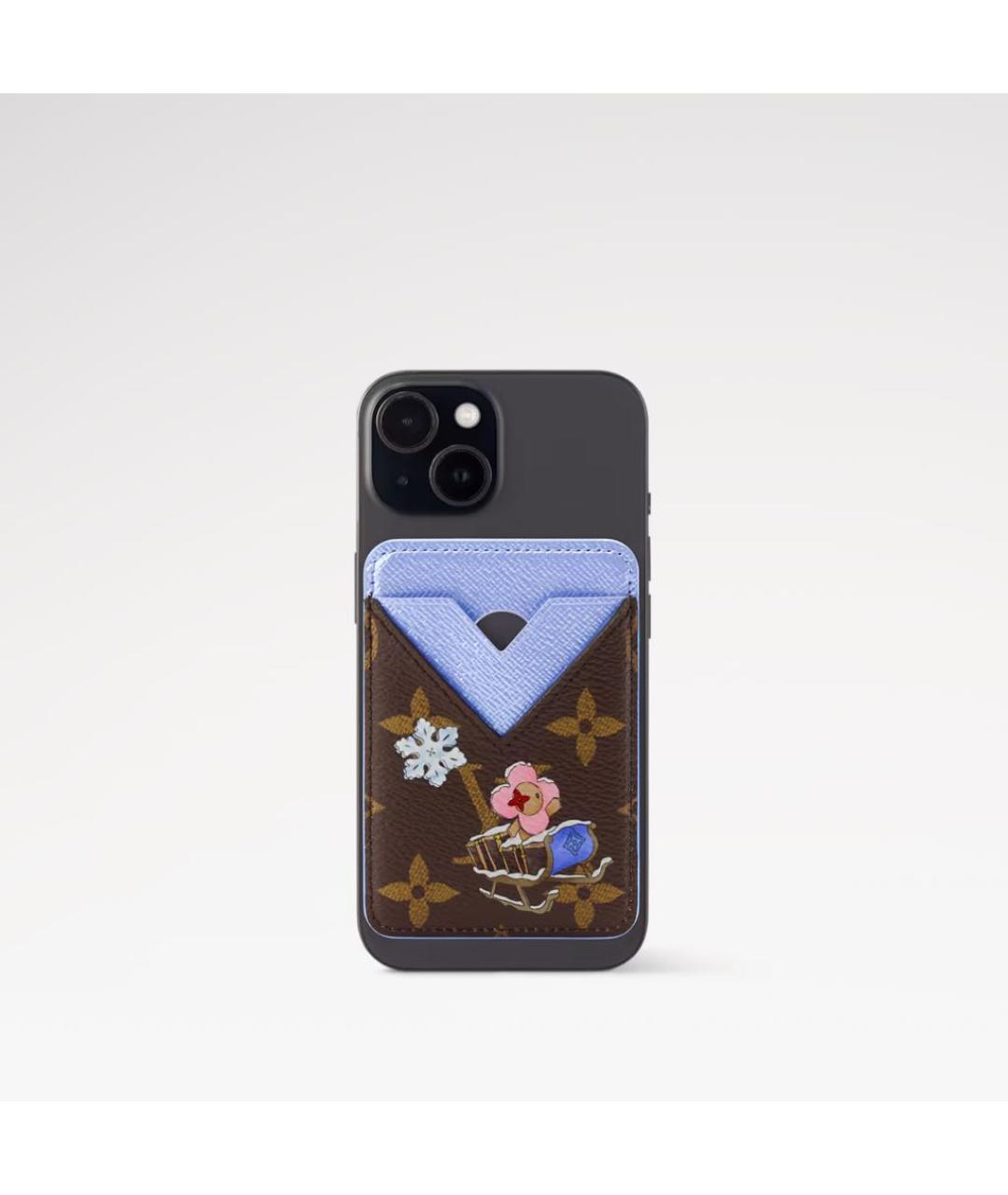 LOUIS VUITTON Коричневый кардхолдер, фото 3