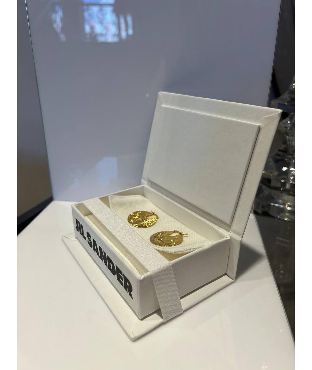 JIL SANDER Золотые серьги, фото 3