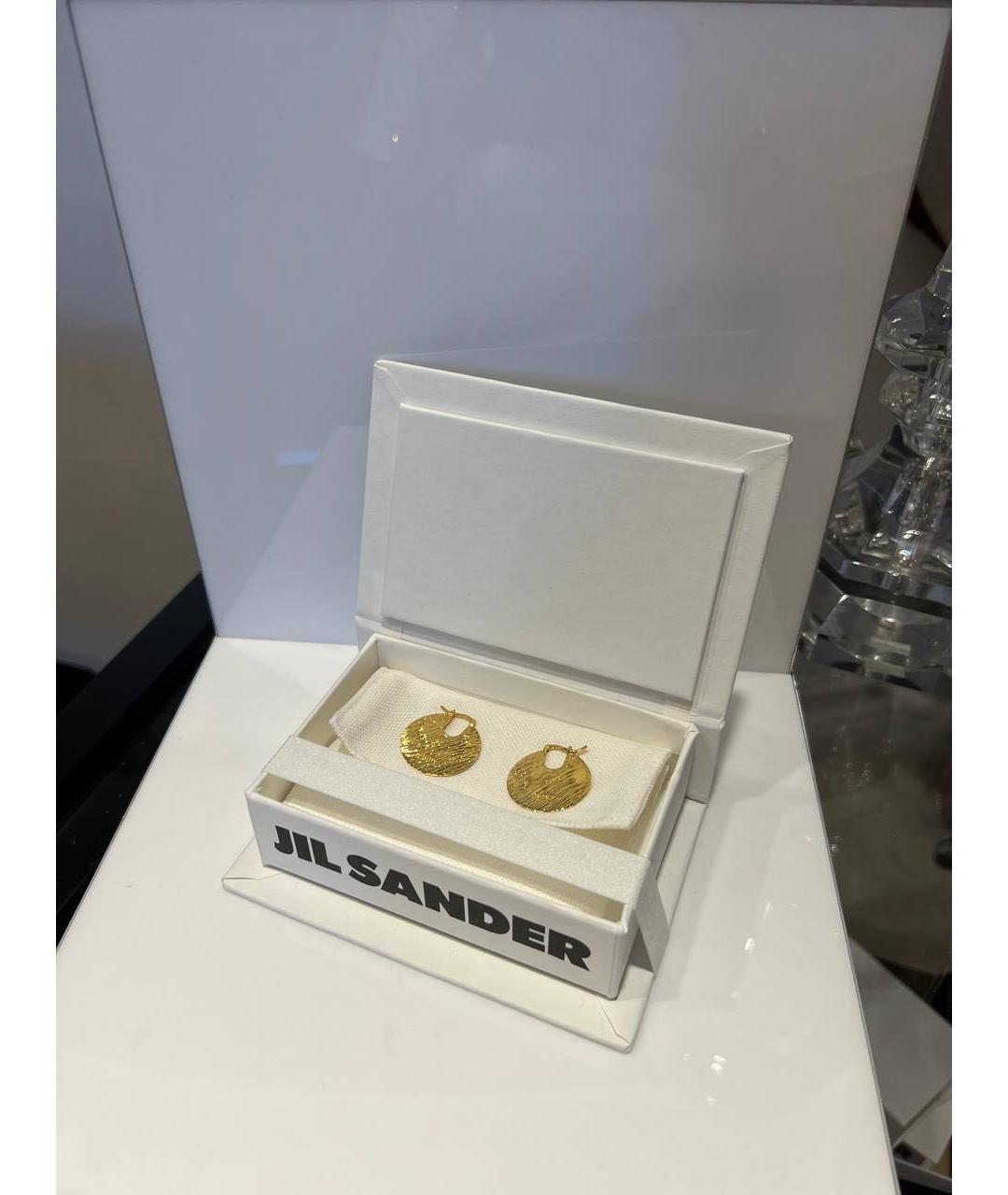 JIL SANDER Золотые серьги, фото 4