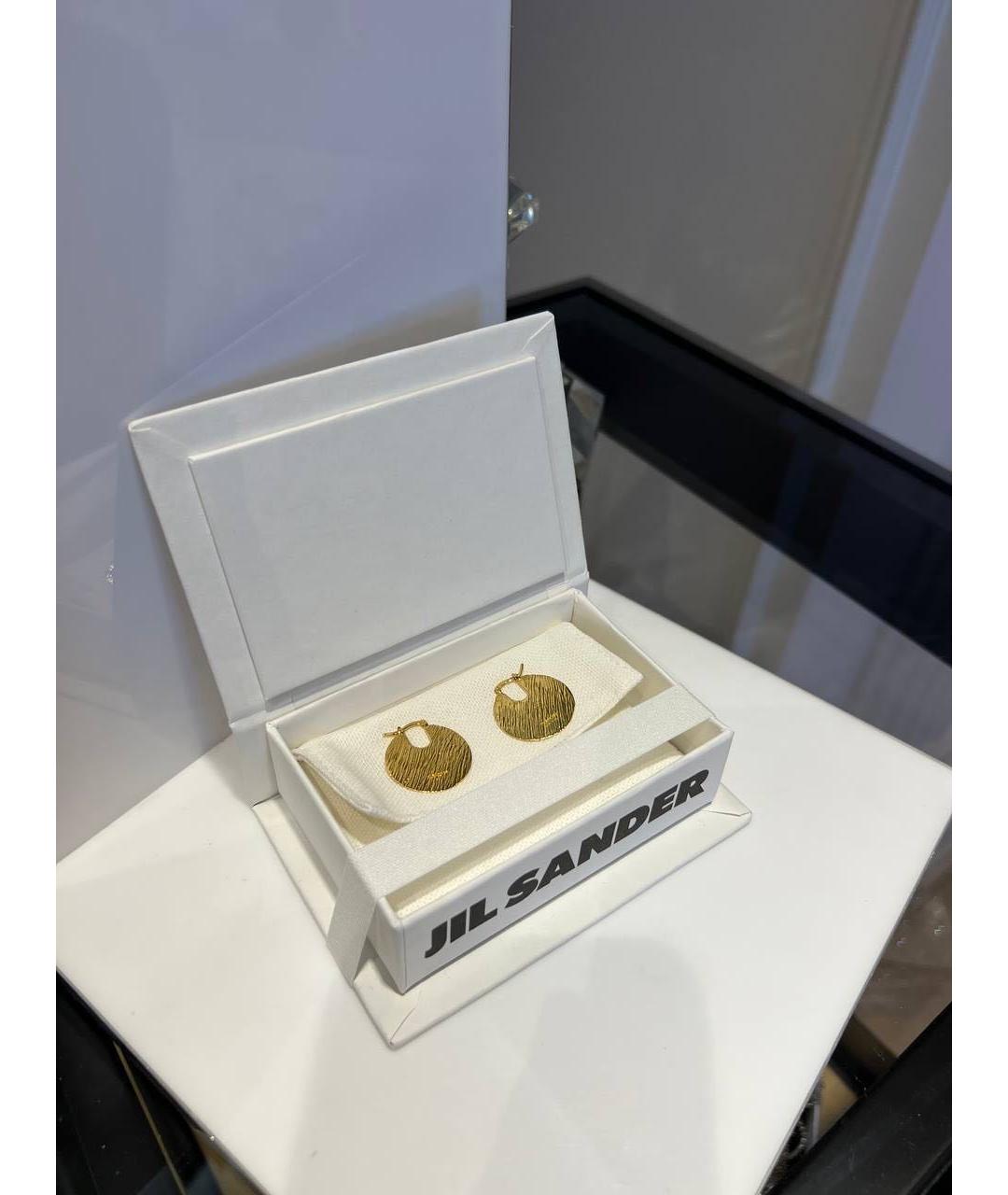 JIL SANDER Золотые серьги, фото 2