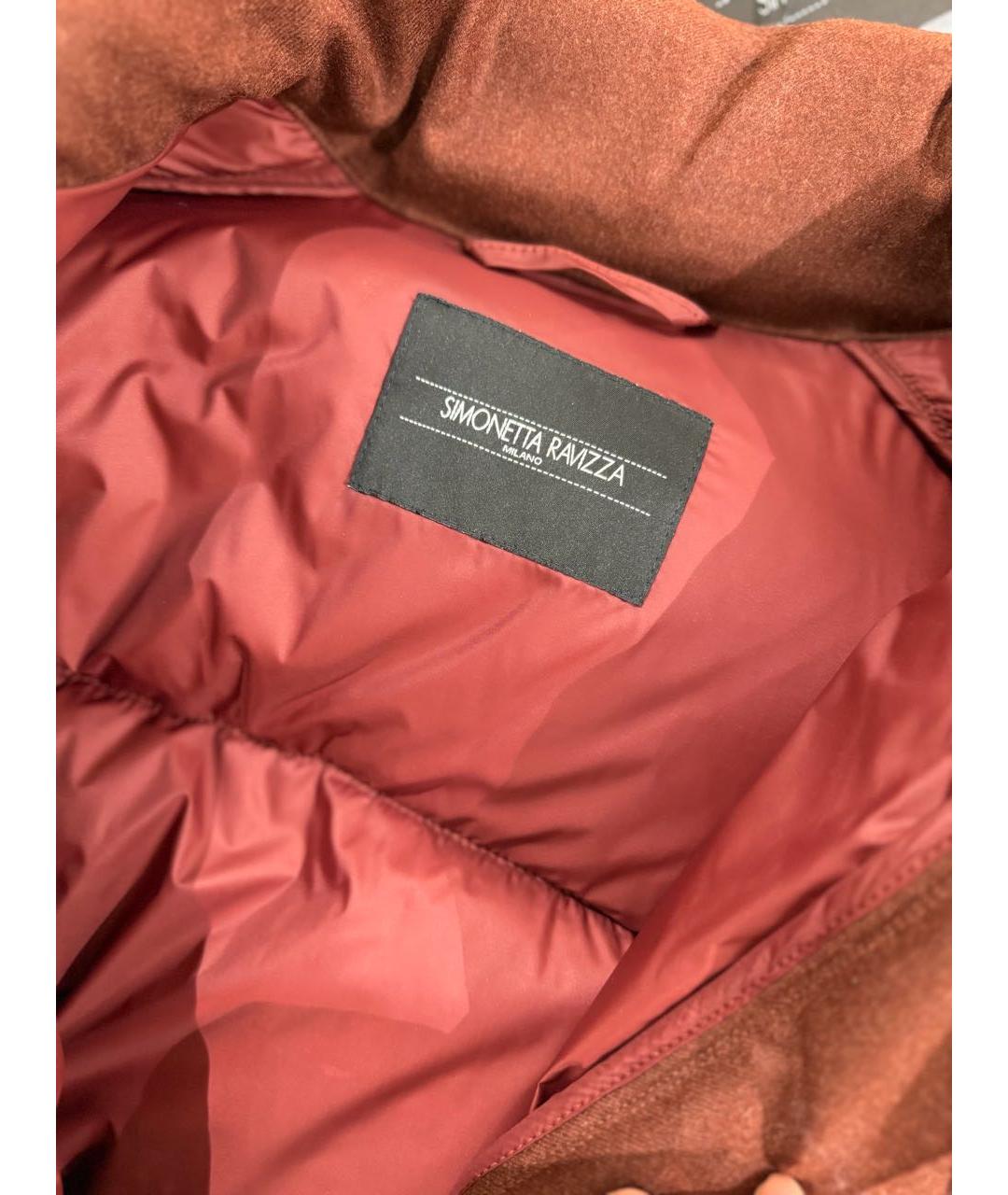 SIMONETTA RAVIZZA Розовый шерстяной пуховик, фото 3