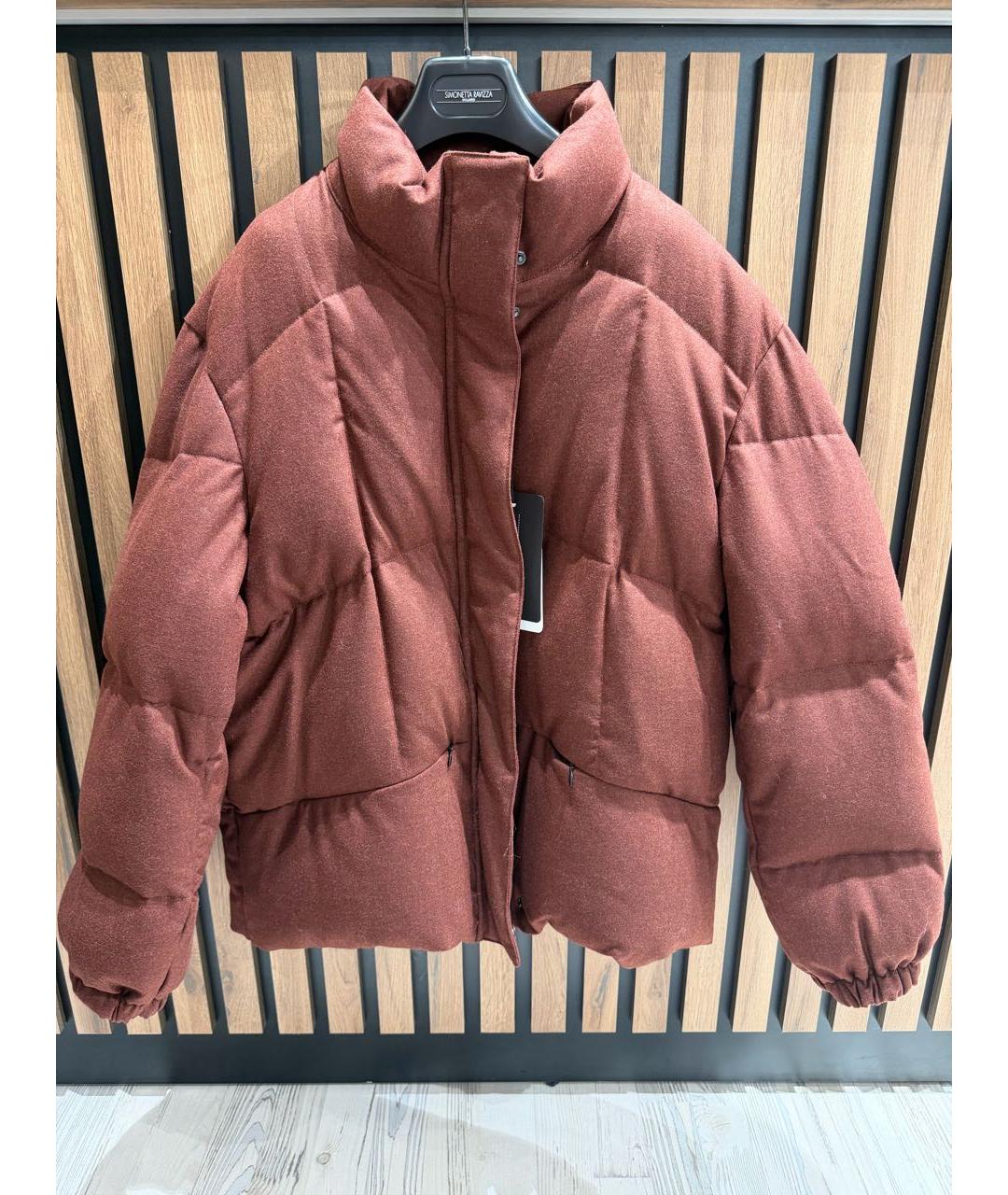 SIMONETTA RAVIZZA Розовый шерстяной пуховик, фото 9
