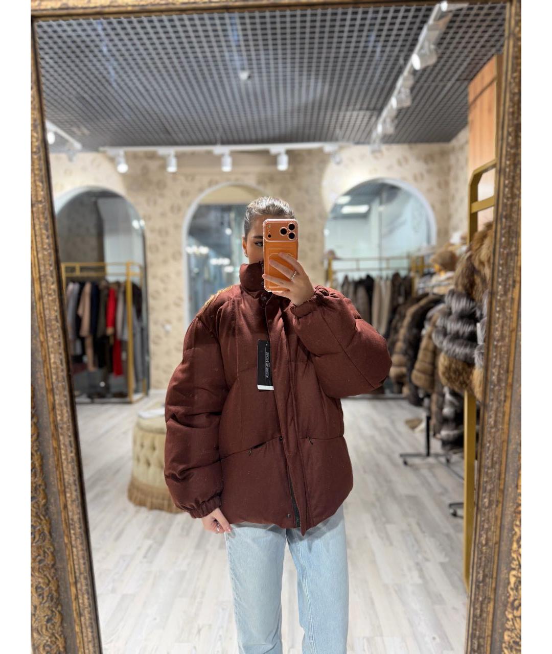 SIMONETTA RAVIZZA Розовый шерстяной пуховик, фото 8