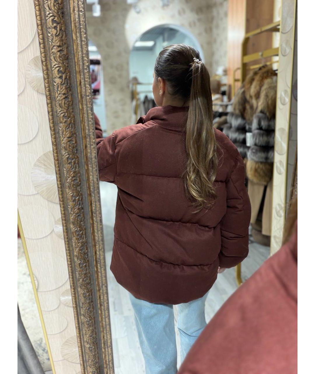 SIMONETTA RAVIZZA Розовый шерстяной пуховик, фото 7