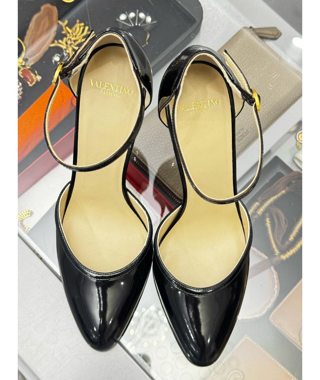 VALENTINO Черные туфли из лакированной кожи, фото 4