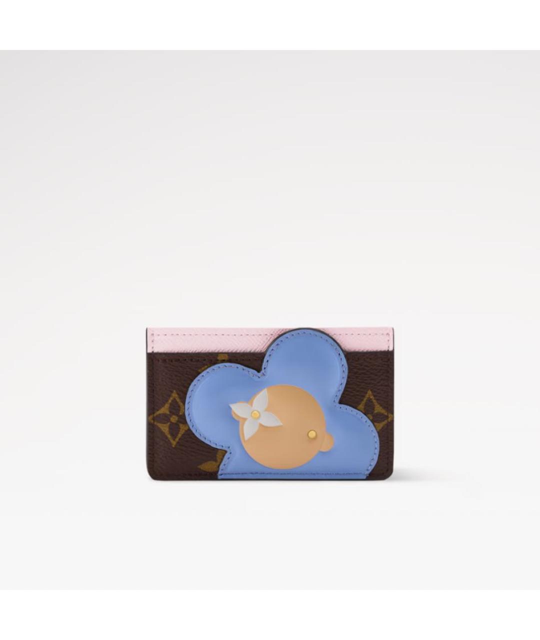 LOUIS VUITTON Коричневый кардхолдер из искусственной кожи, фото 4