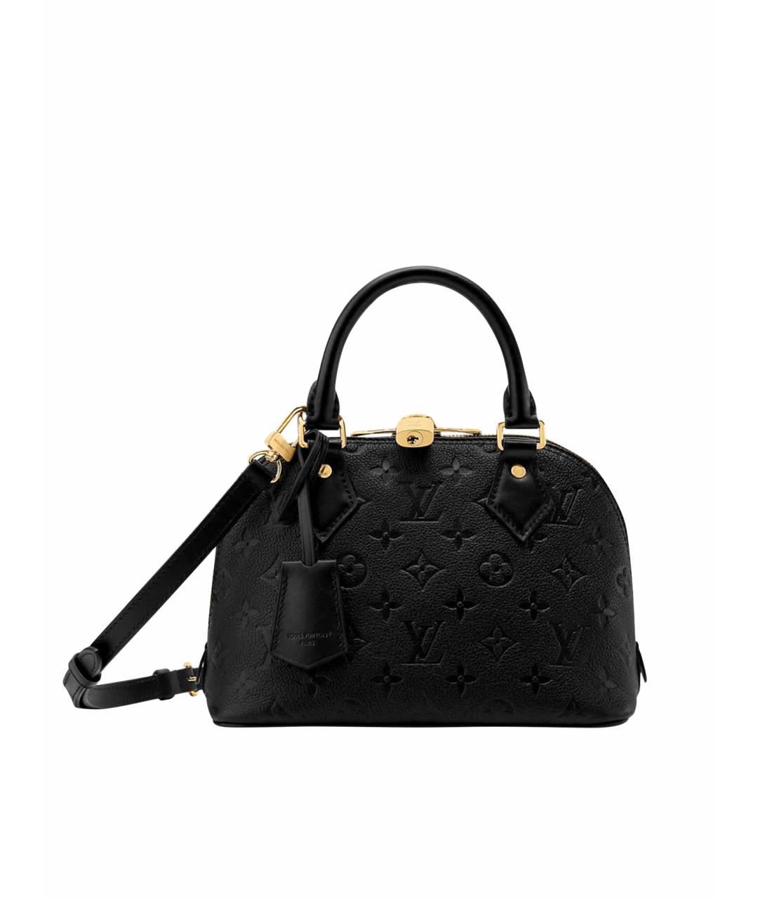 LOUIS VUITTON Черная кожаная сумка через плечо, фото 1