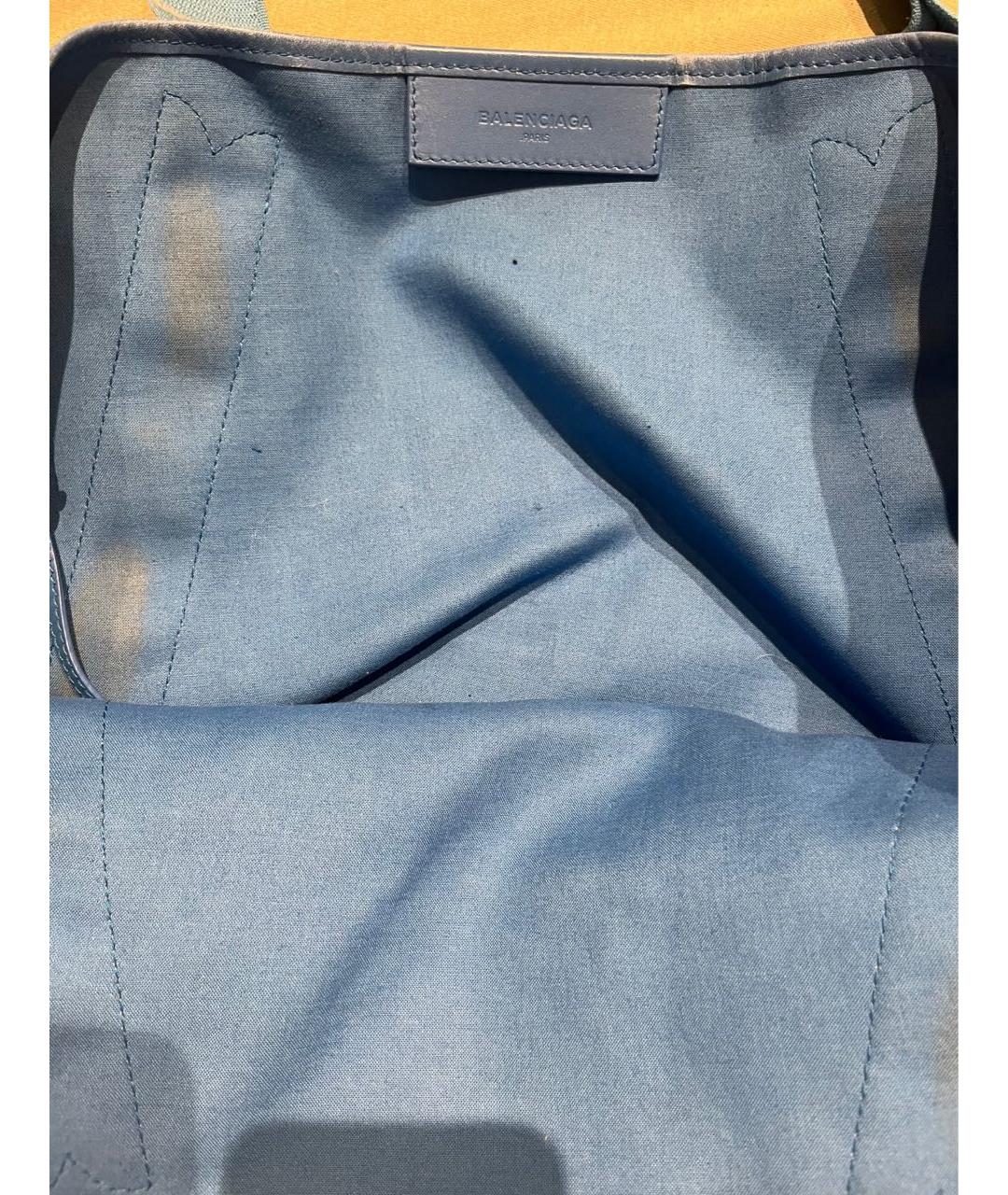 BALENCIAGA Бежевая тканевая сумка тоут, фото 3