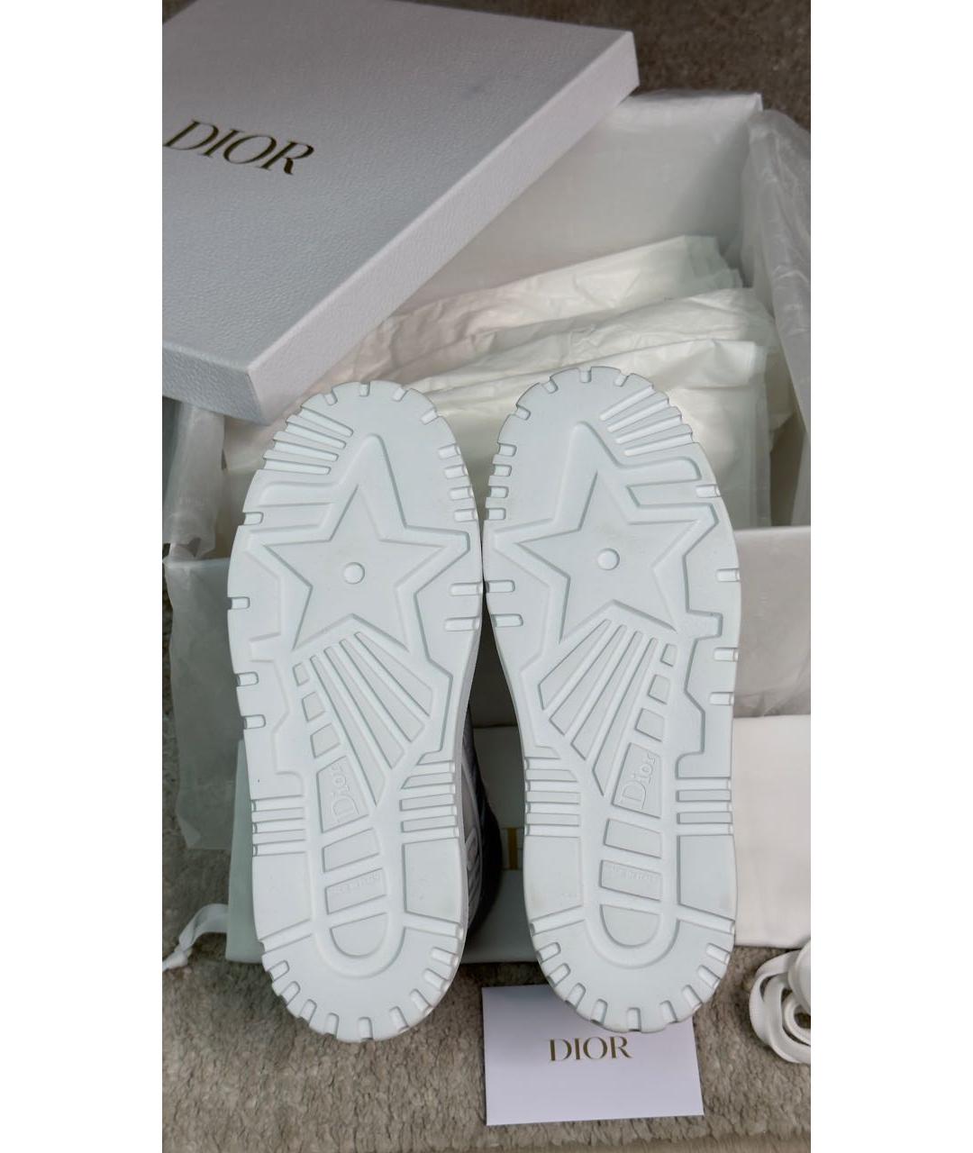 CHRISTIAN DIOR Серебряные текстильные ботинки, фото 7