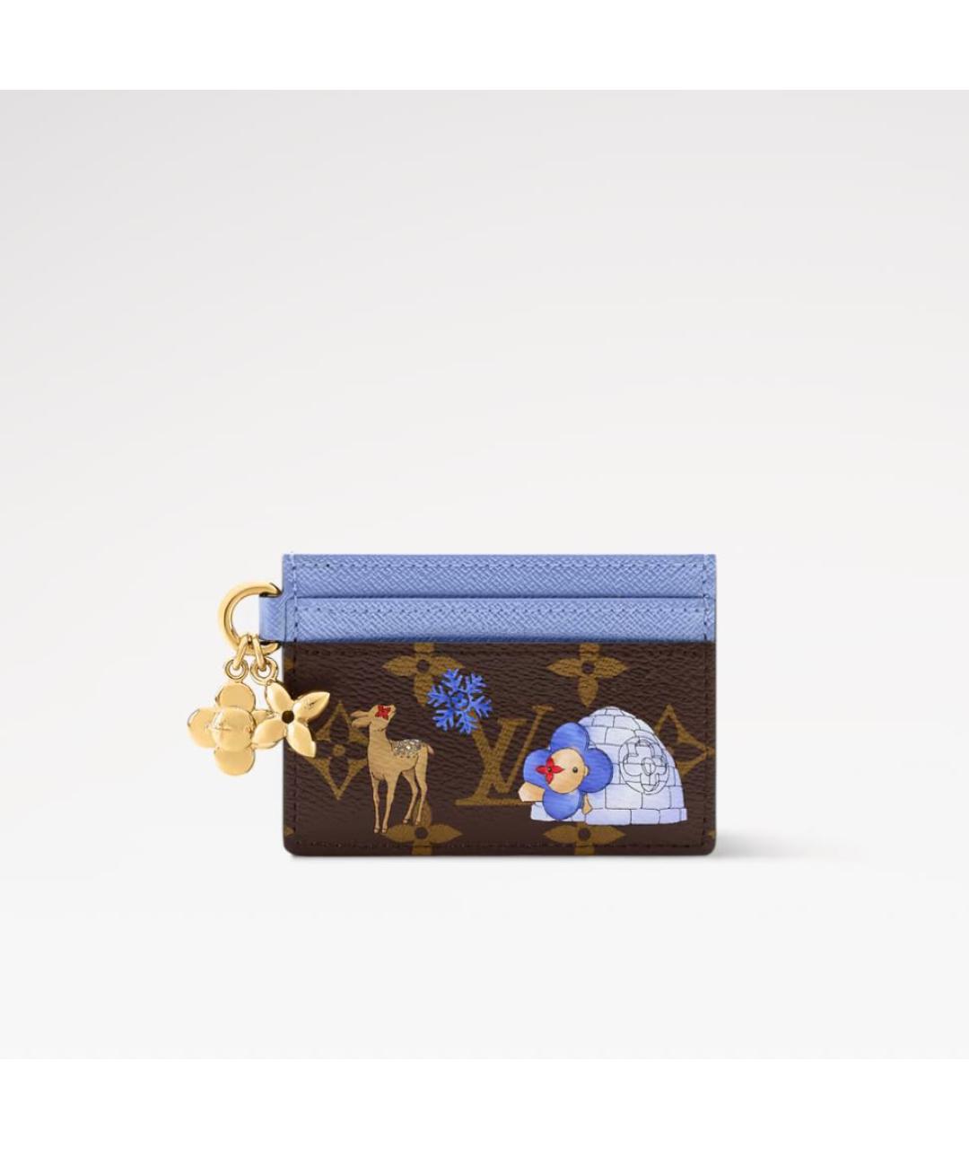 LOUIS VUITTON Коричневый кардхолдер, фото 3