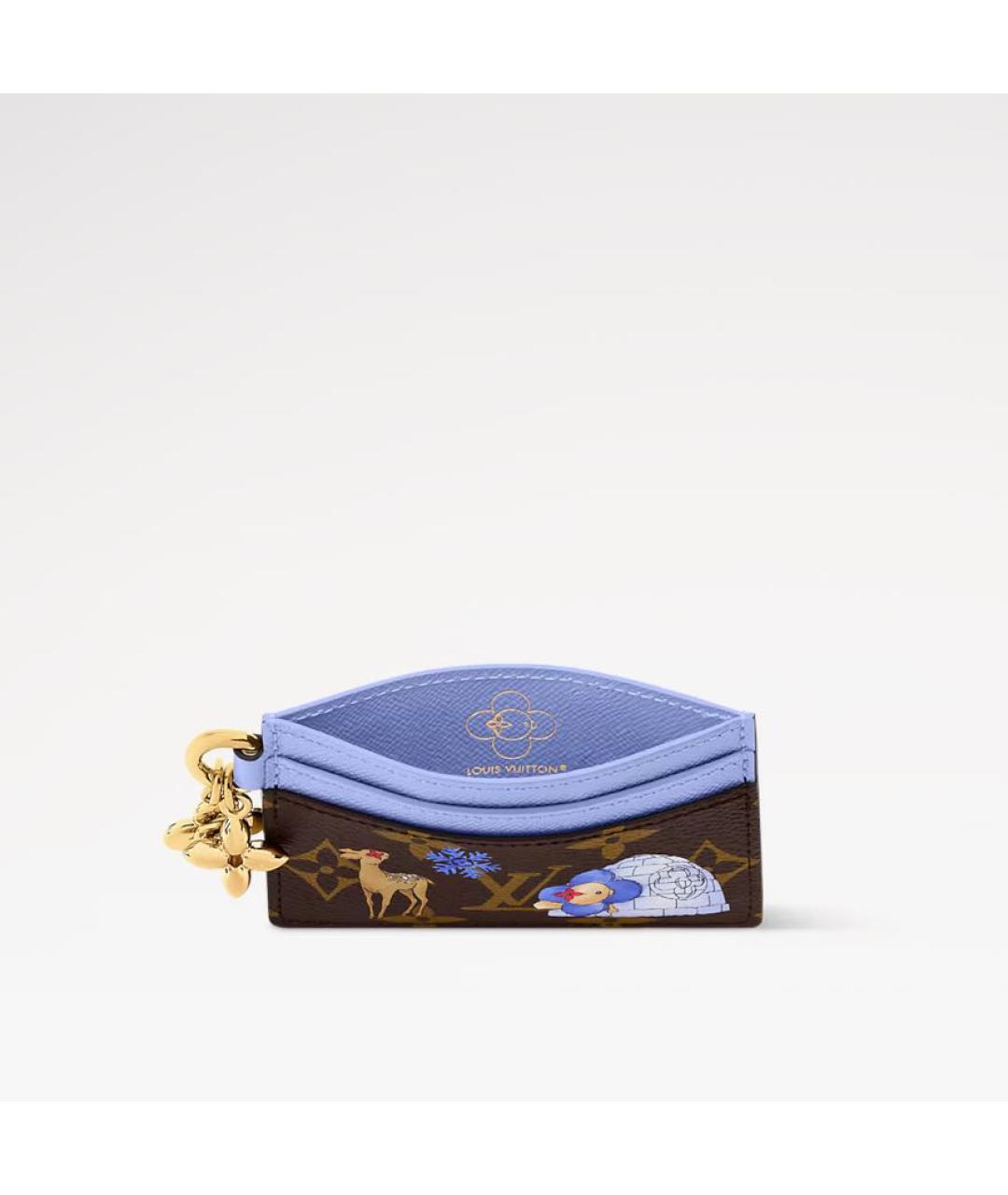 LOUIS VUITTON Коричневый кардхолдер, фото 2