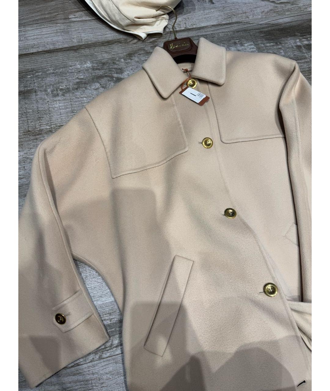 LORO PIANA Бежевое кашемировое пальто, фото 2
