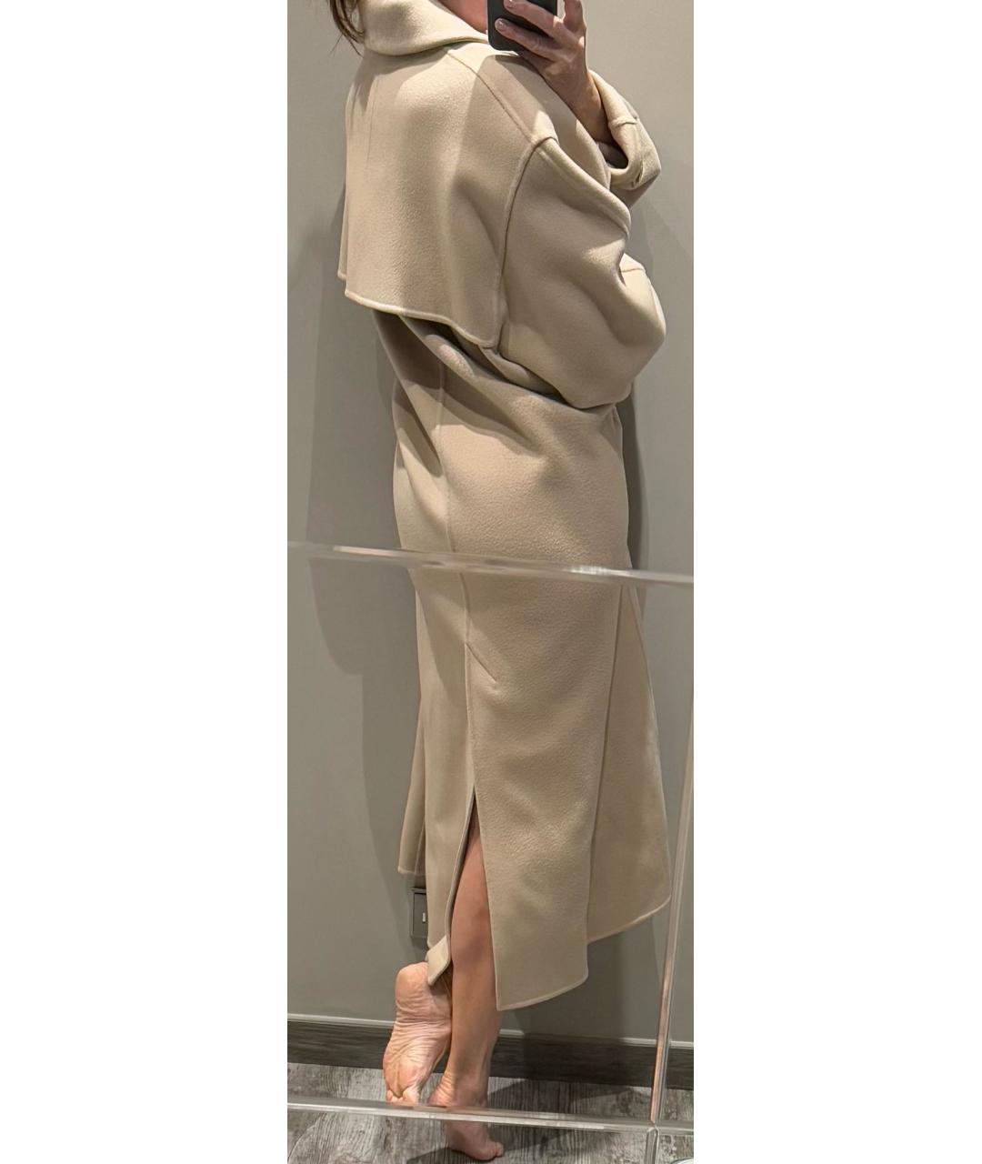 LORO PIANA Бежевое кашемировое пальто, фото 8