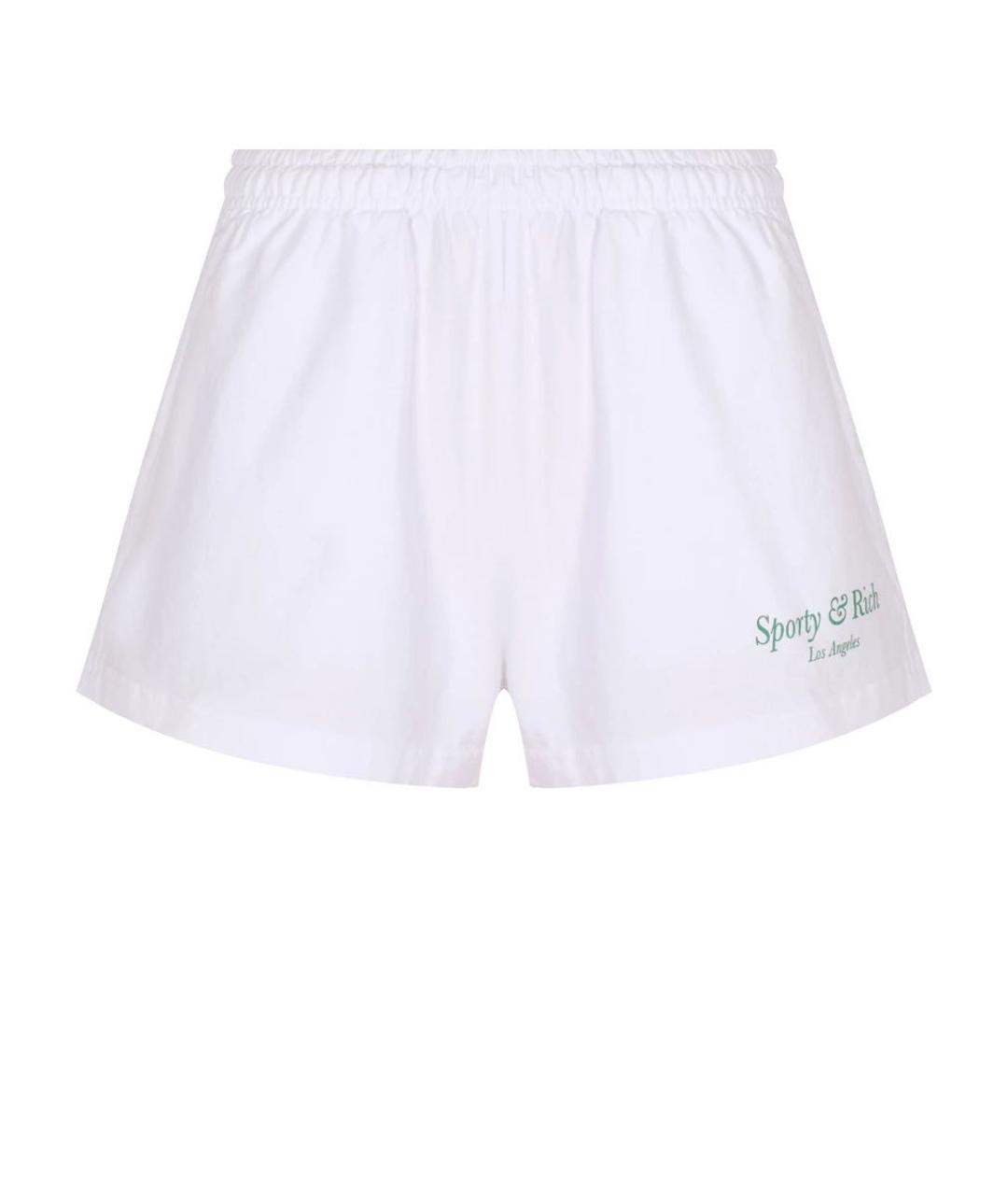 SPORTY AND RICH Белые хлопковые шорты, фото 9