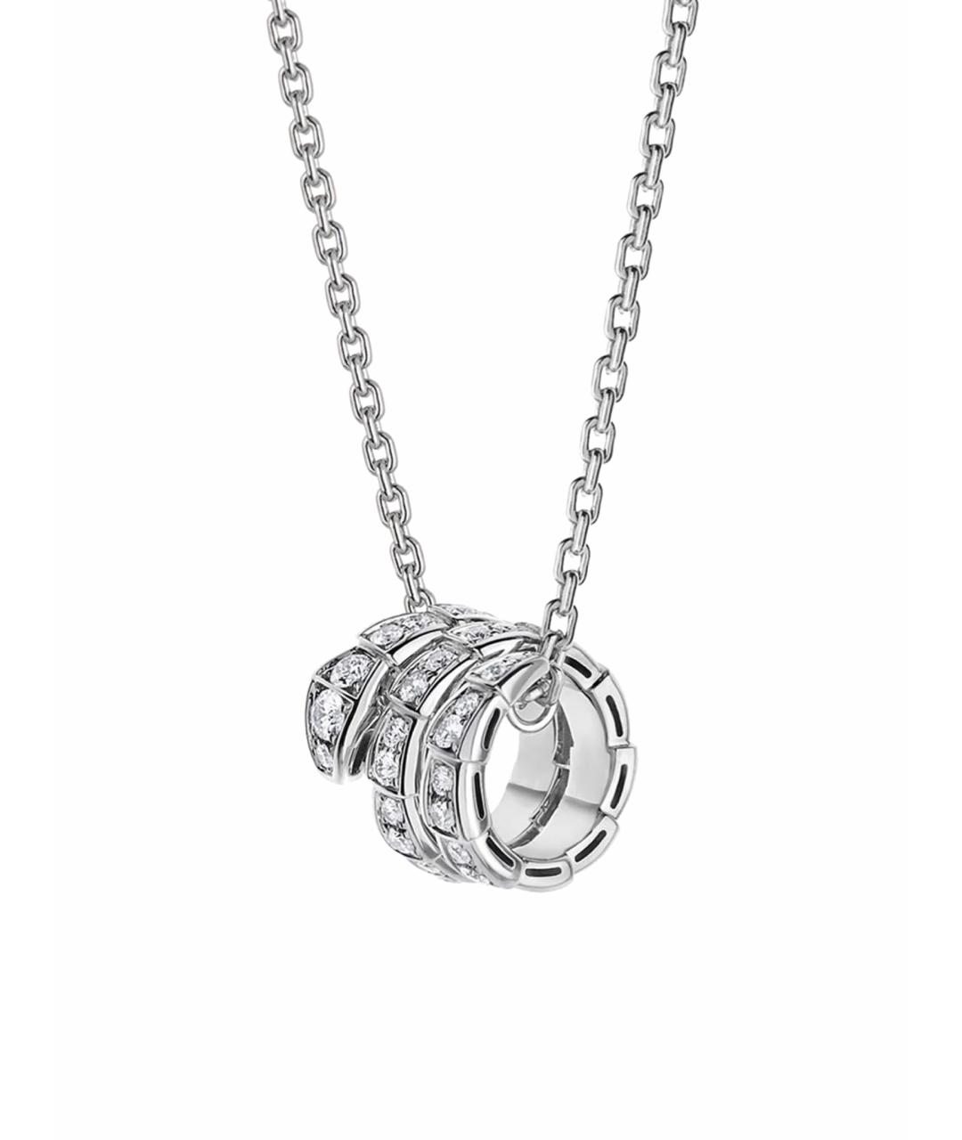 BVLGARI Серебряная подвеска из белого золота, фото 1