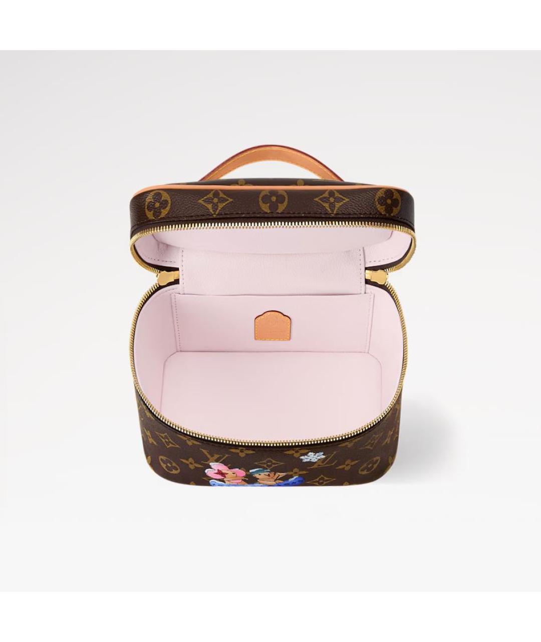 LOUIS VUITTON Коричневая косметичка, фото 3