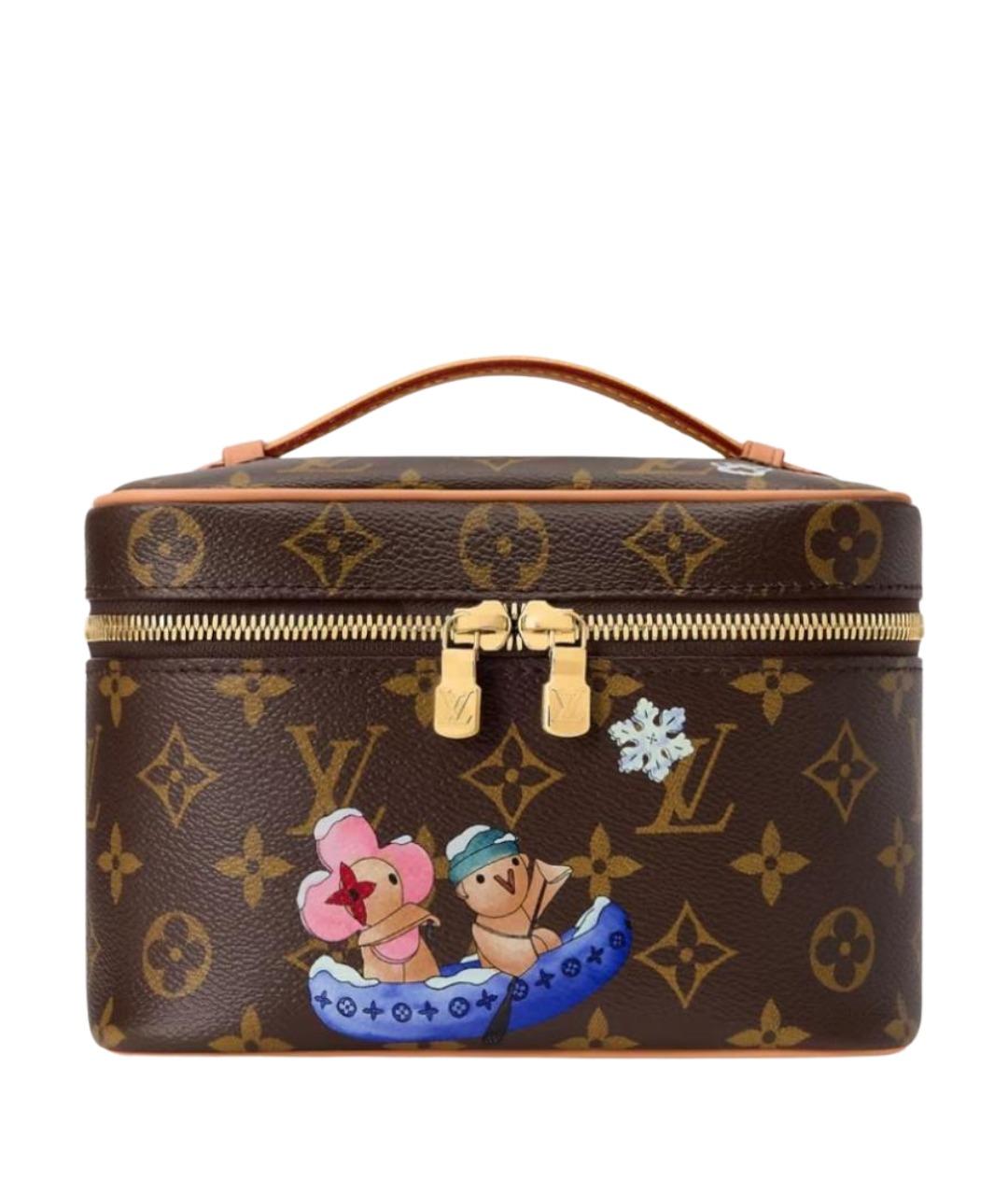 LOUIS VUITTON Коричневая косметичка, фото 1