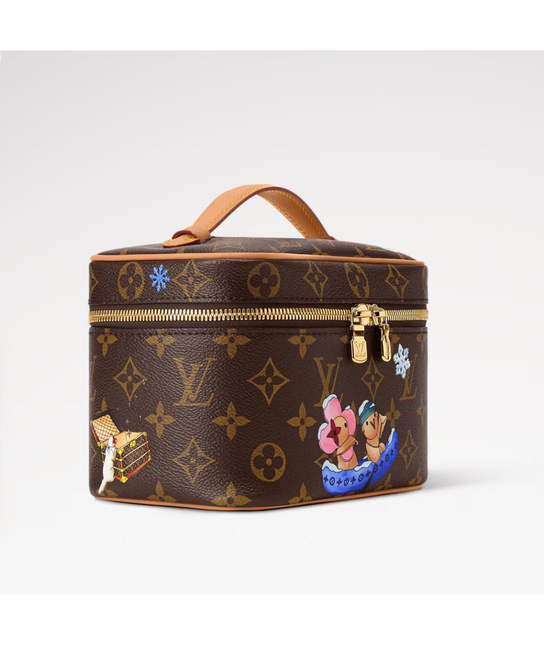 LOUIS VUITTON Коричневая косметичка, фото 2