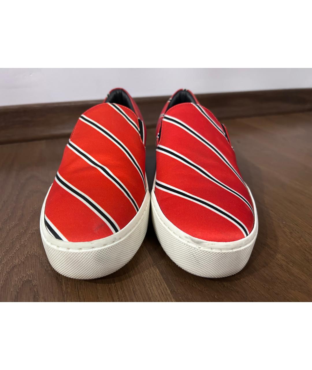 BALENCIAGA Оранжевое текстильные слипоны, фото 7