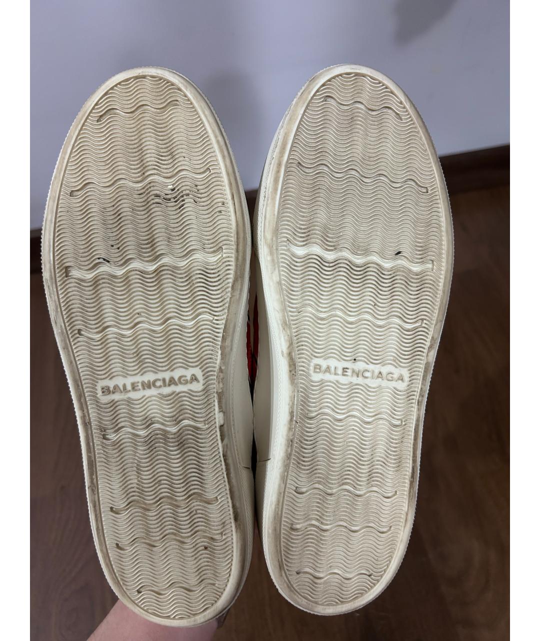 BALENCIAGA Оранжевое текстильные слипоны, фото 5