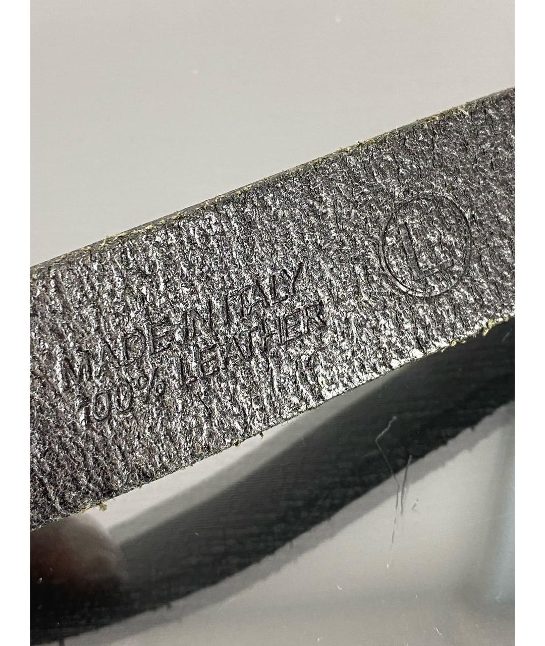 DSQUARED2 Черный кожаный ремень, фото 4