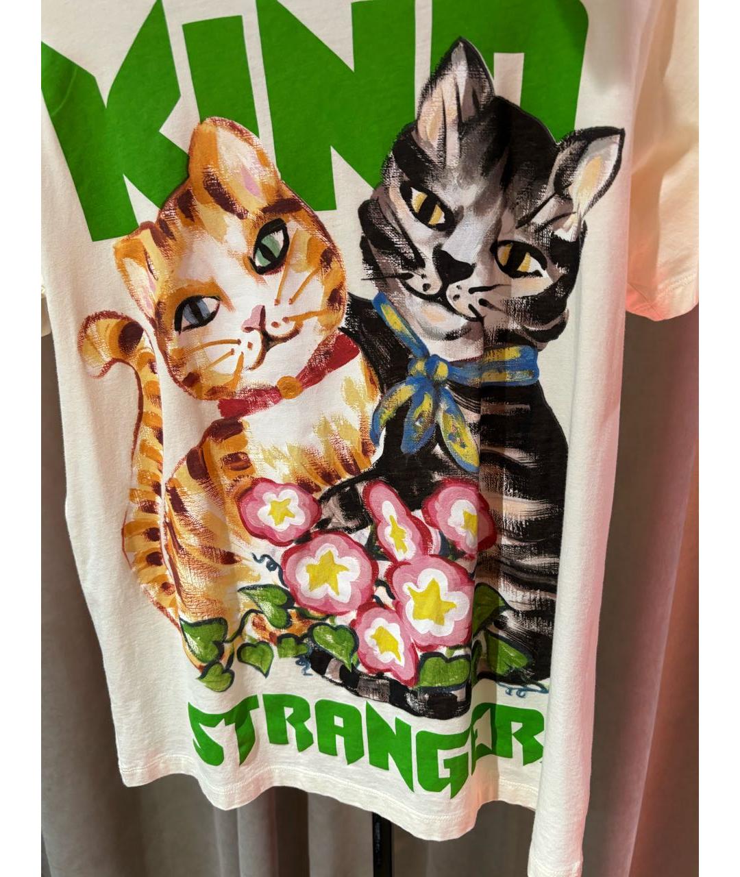 GUCCI Белая хлопковая футболка, фото 6