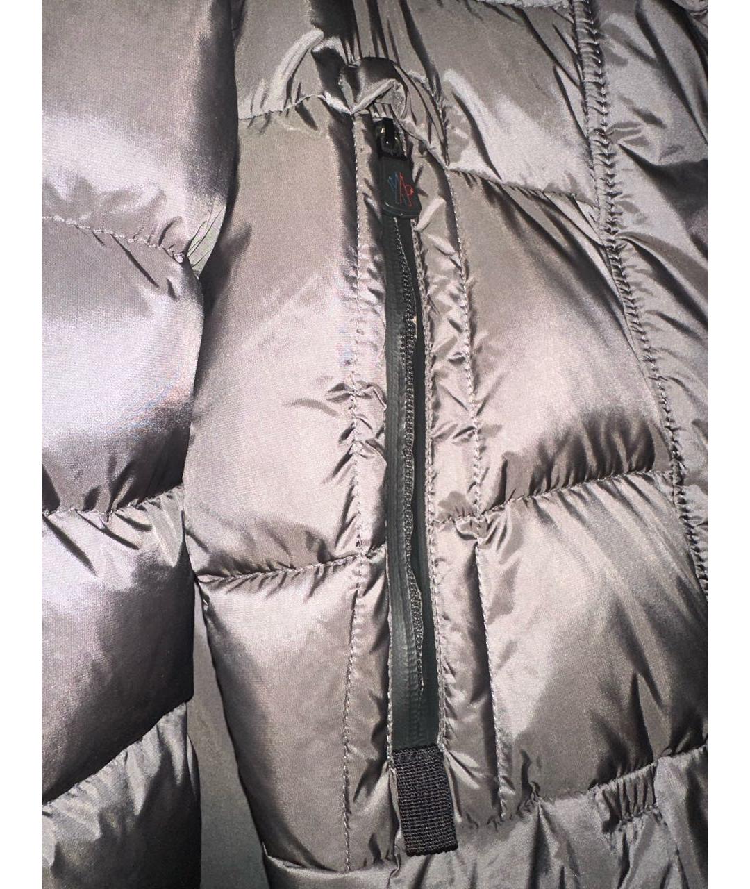MONCLER GRENOBLE Антрацитовый полиэстеровый пуховик, фото 5