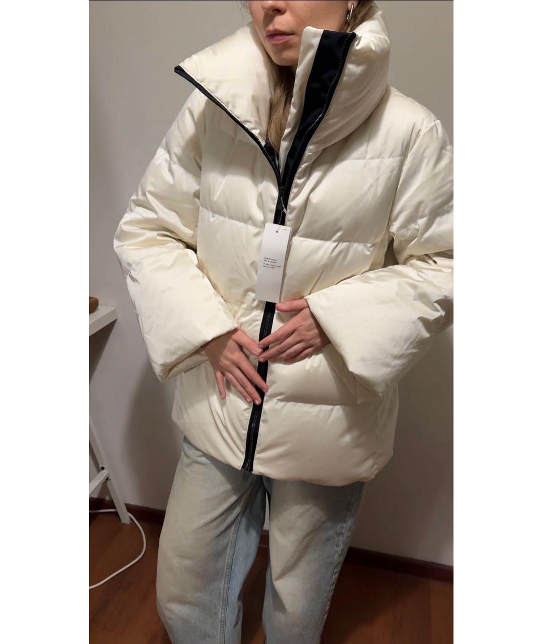 JIL SANDER Белый полиамидовый пуховик, фото 7