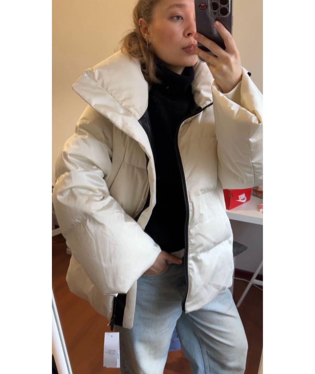 JIL SANDER Белый полиамидовый пуховик, фото 5