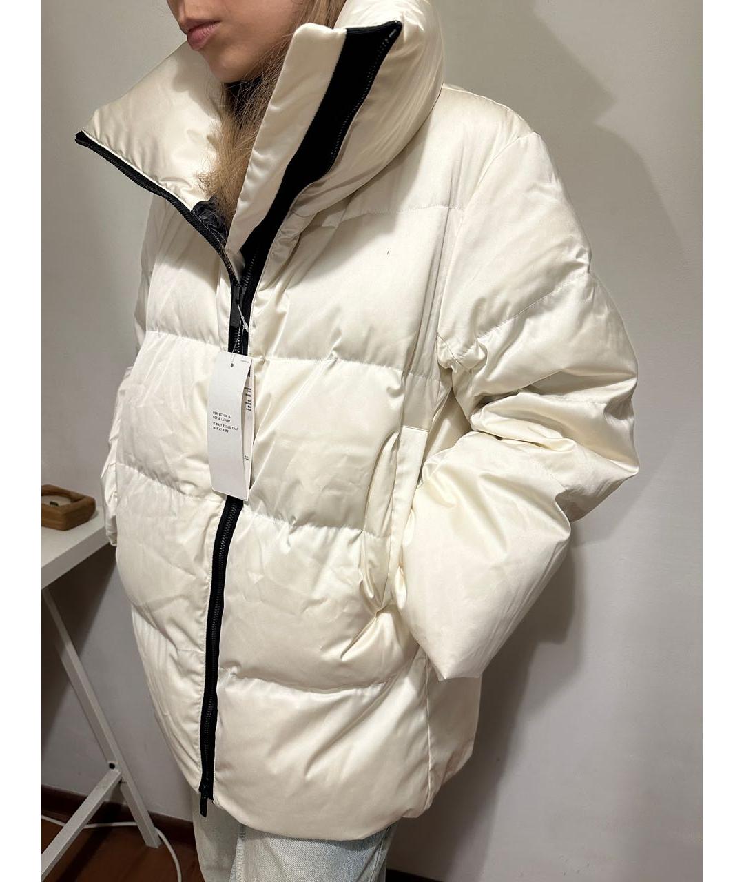 JIL SANDER Белый полиамидовый пуховик, фото 6