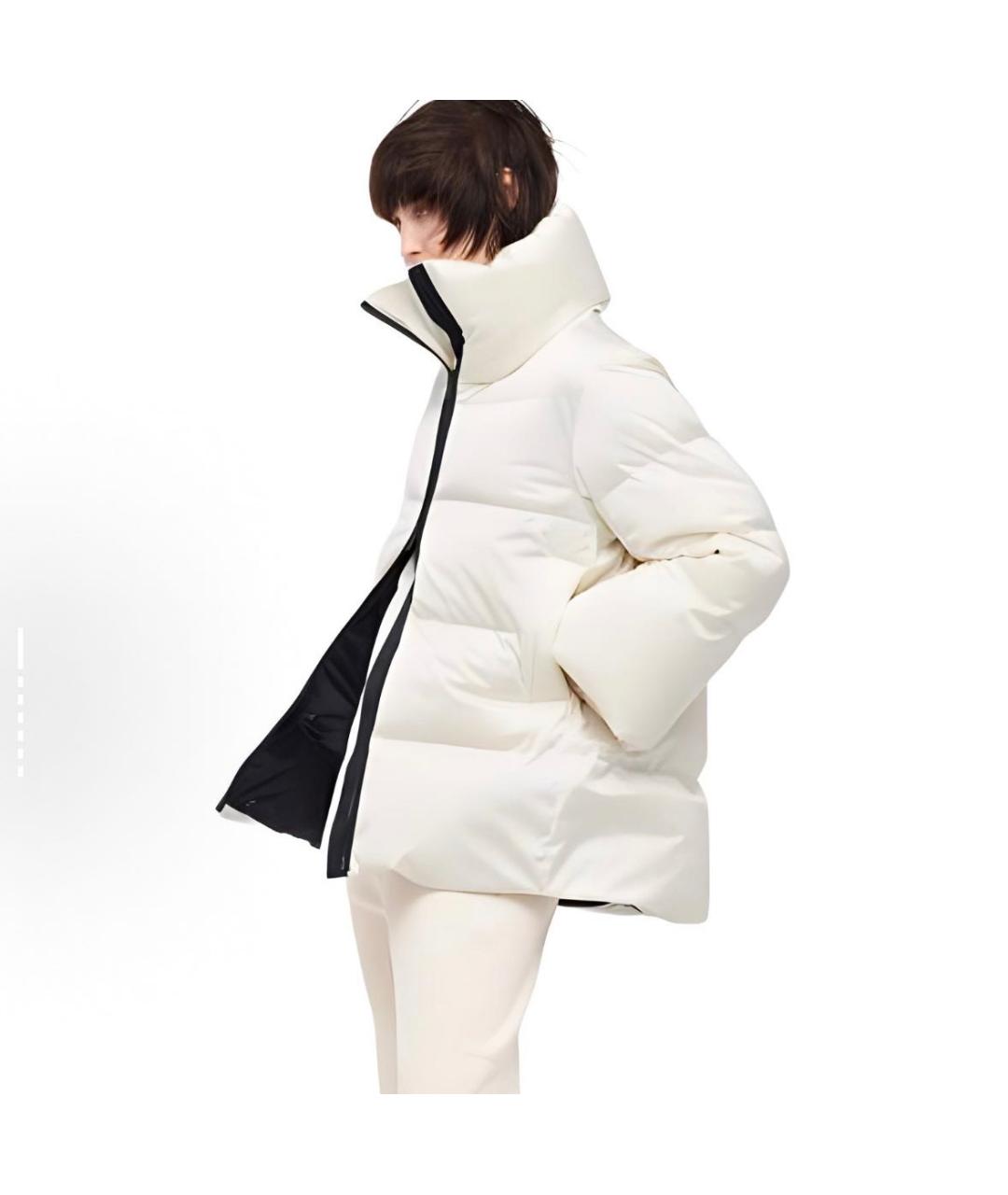 JIL SANDER Белый полиамидовый пуховик, фото 2